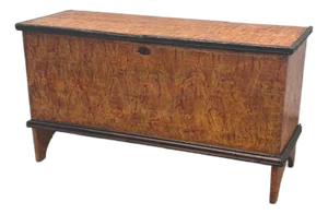 19th-Century Pennsylvania Paint-Decorated Blanket Chest.