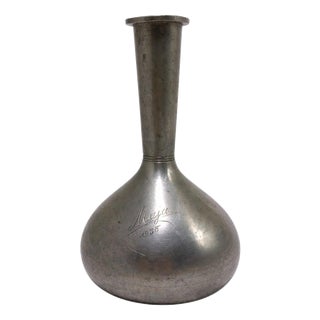 Swedish Art Deco Pewter Vase from GAB, Stockholm, 1931 For Sale