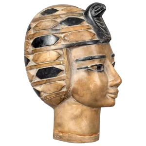 Grand Tour Alabaster Bust of Egyptian Female