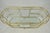 Mid-Century Modern Vintage Mid Century Modern Brass 3 Tier Oval Frame Rolling Bar Cart Server Table For Sale - Image 3 of 15