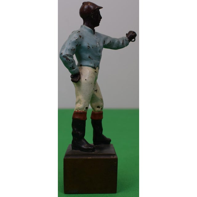 c.v. Whitney Hand Painted Jockey Paperweight For Sale - Image 4 of 7