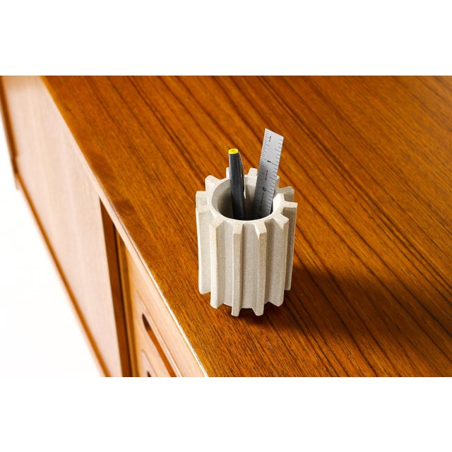 Stoneware Ceramic Modernist Pencil Holder Chairish