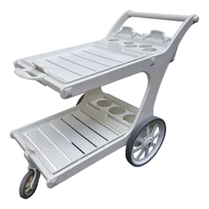 Vintage Triconfort Riviera Serving Trolley, 1980s