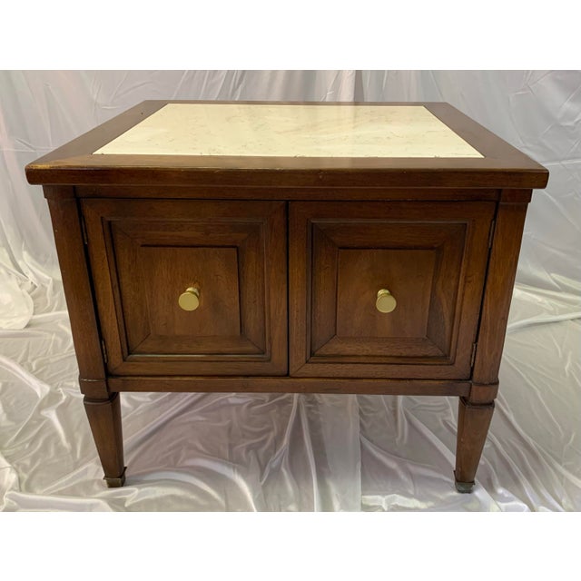 Set of 3 Mid Century Gordon’s Fine Furniture Italian Marble Inlaid Tables For Sale - Image 6 of 12