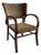 Early 20th Century European Art Deco Rush Chair For Sale