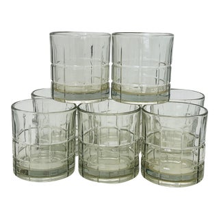 Anchor Hocking Double Old Fashioned Tartan Glasses - Set of 8 For Sale