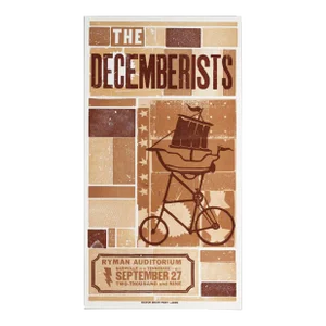 2009 American Concert Poster, Hatch Show Print, the Decembrists