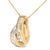 Contemporary 14K Yellow Gold 1 5/8 cttw Princess and Baguette Cut Diamond Fashion Pendant Necklace (G-H, VS2-SI1) For Sale - Image 3 of 5
