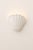 Shell-Shaped Wall Sconces in Matte White Plaster, France, 1970, Set of 2 For Sale - Image 6 of 9