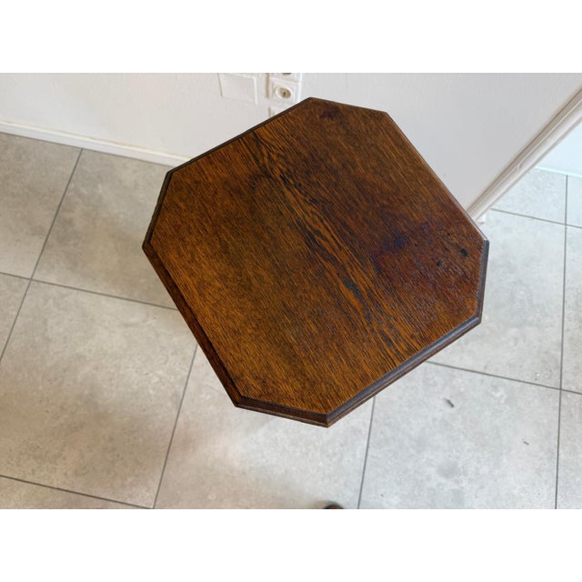 Pedestal in Walnut For Sale - Image 6 of 8