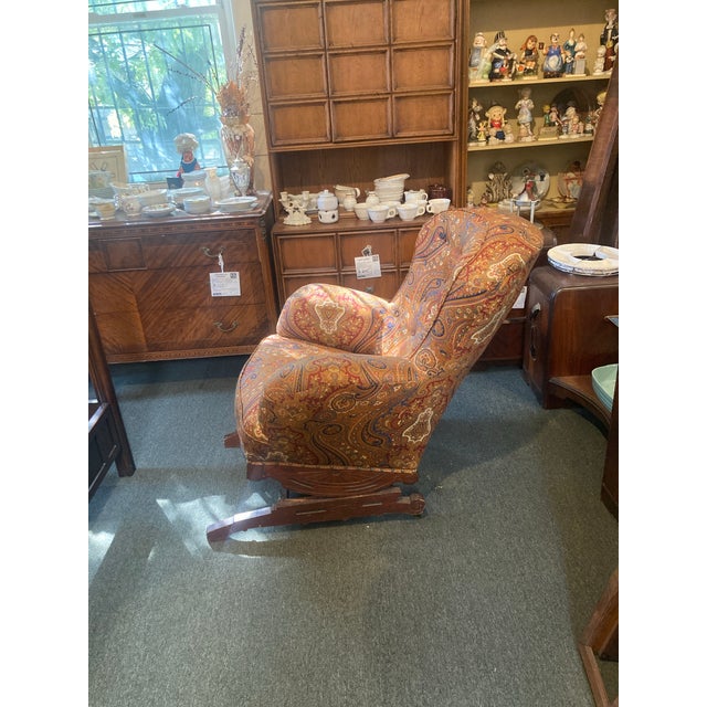 Victorian Late 19th Century Eastlake Platform Rocking Chair For Sale - Image 3 of 10