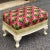 Vintage Custom Pink & Green Chevron Footstool or Ottoman For Sale - Image 13 of 13