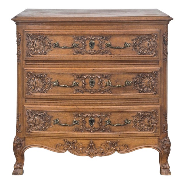 Louis XIV Style Liège Commode in Oak For Sale