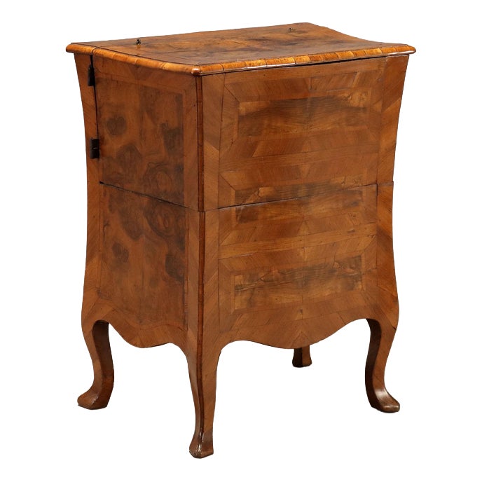 Barocchetto Cabinet in Walnut with Burl Inlays | Chairish