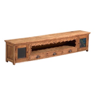 Antique Painted Panel Sideboard For Sale