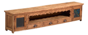 Antique Painted Panel Sideboard