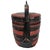 Chinese Red and Black Lacquer Wedding Basket With Handle, Mid-20th Century For Sale In San Francisco - Image 6 of 16