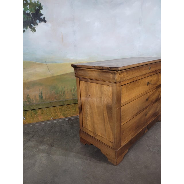 Wood Louis Philippe Walnut Chest of Drawers For Sale - Image 7 of 13
