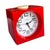 Plastic Ruhla Mechanical Alarm Clock, Red Retro Design, Germany 1970s For Sale - Image 7 of 7