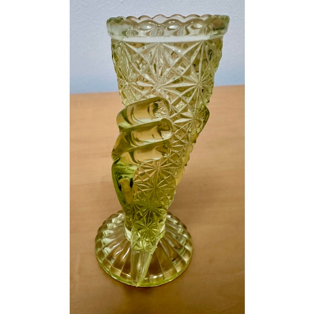 Victorian Antique 1880s George Duncan & Sons Cornucopia Vase For Sale - Image 3 of 9