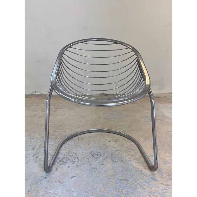 Cantilever Chair with Fur by Gastone Rinaldi For Sale - Image 6 of 11