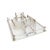 1970s 1970 American Mid-Century Modern Silver Plate Lucite Buffet Caddy For Sale - Image 5 of 6