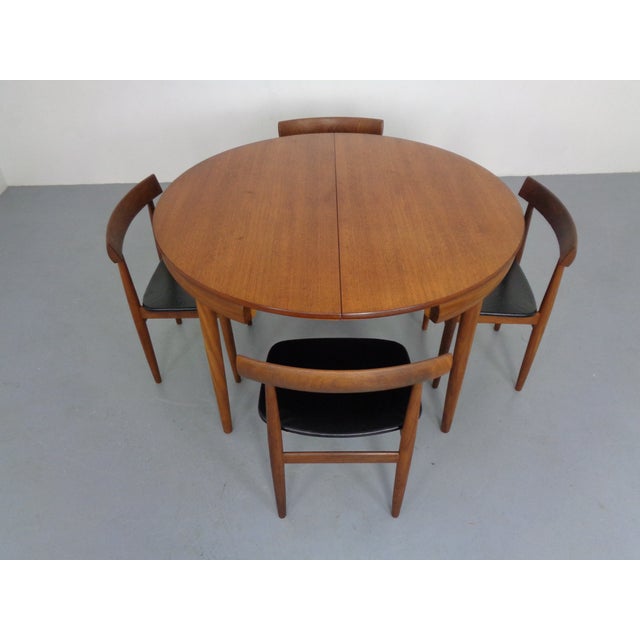 Roundette Teak Table & Chairs from Hans Olsen, Denmark, 1950sm, Set of 5 For Sale - Image 9 of 18