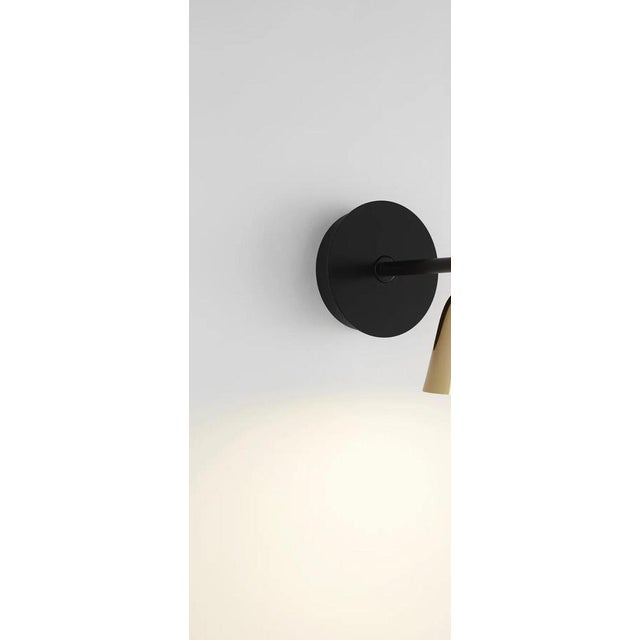 Black Lighto a Black Matte- Golden Glossy Cup Wall Lamp by Jaime Hayon for Parachilna For Sale - Image 8 of 11