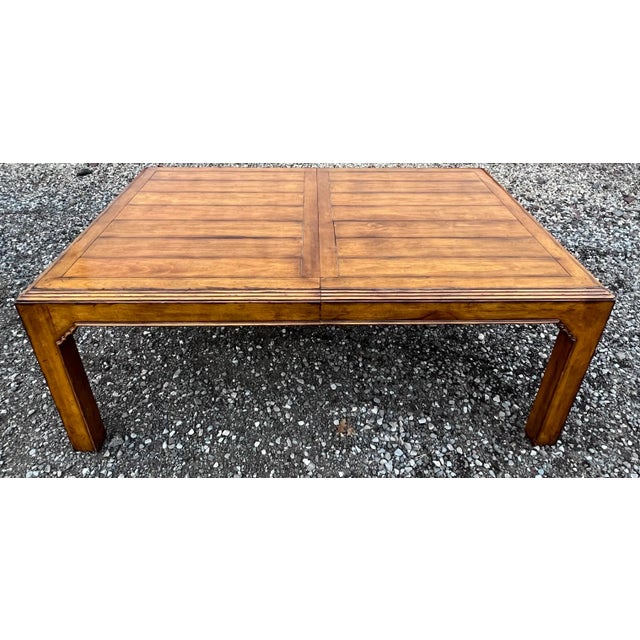 2000 - 2009 Century Furniture Rustic European Campaign Style Dining Table For Sale - Image 5 of 11