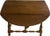 Vintage Ethan Allen Oval Drop-Leaf Side Table For Sale In San Antonio - Image 6 of 12