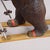 Antique Carved Black Forest Skiing Bear, Brienz Switzerland Ca. 1930 For Sale - Image 6 of 8