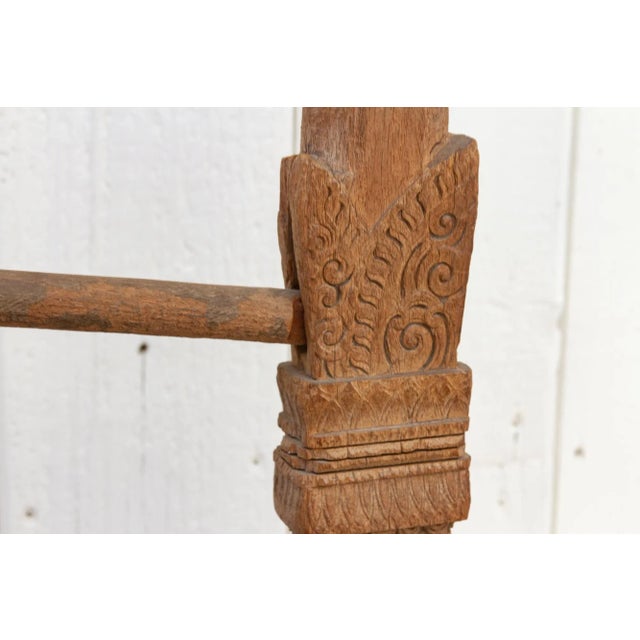19th Century Antique Carved Spinning Wheel For Sale - Image 5 of 12