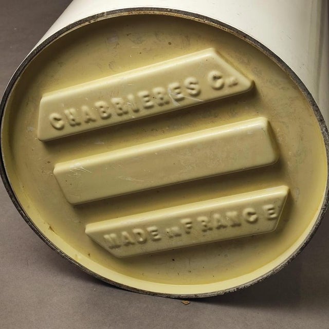 The original Lipstick mirror designed by Roger Lecal for Charbrieres Cie. White fiberglass frame, good vintage condition,...