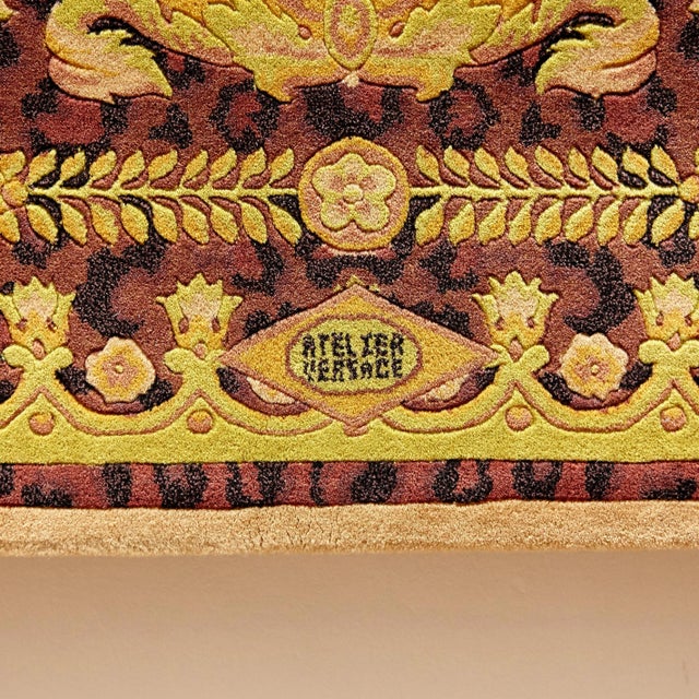 This animal print rug was made in China but designed and manufactured by Atelier Versace. The quality of ancient Chinese...