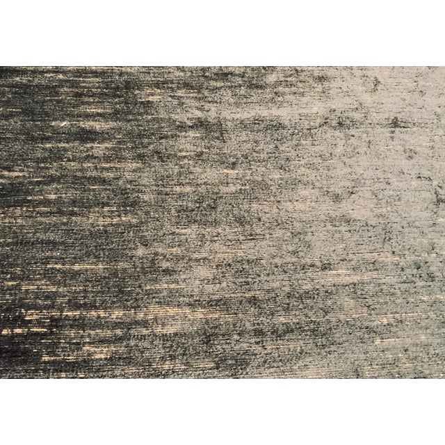 2020s Clarke & Clarke for Stinson Fabrics Modern Gray Montana Soft Charcoal Burnout Designer Fabric - 6 Yards For Sale - Image 5 of 5