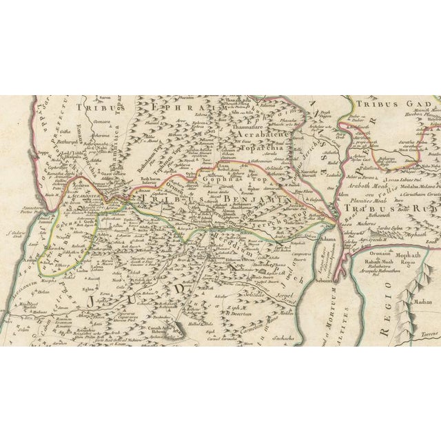 Late 18th Century Antique Holy Land Maps, 1782, Set of 2 For Sale - Image 5 of 10