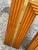 1970s Rattan & Brass Geometric Console Table With Stepped Frame For Sale - Image 11 of 12