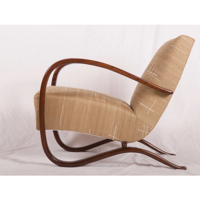 Thonet Set of Beech H-269 Lounge Chairs by Jindřich Halabala for Thonet, 1920s For Sale - Image 4 of 18