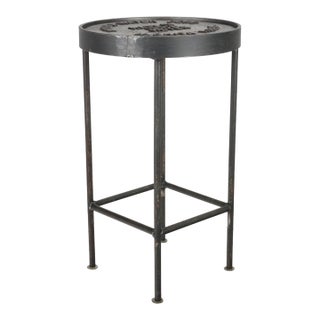 Wichita Water Dept. Water Meter Metal Stool or Side Table Stand For Sale