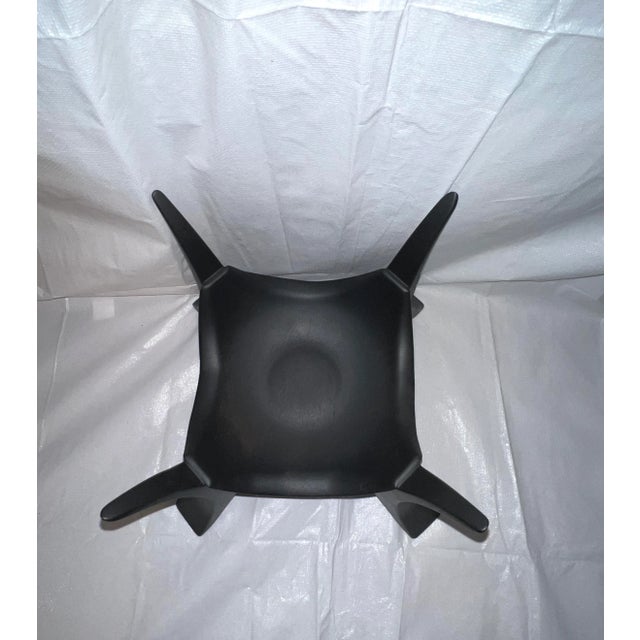 Handcrafted Aspen Burl Hollow Turning Vessel With Lid & Asian Inspired Black Stand For Sale - Image 12 of 13