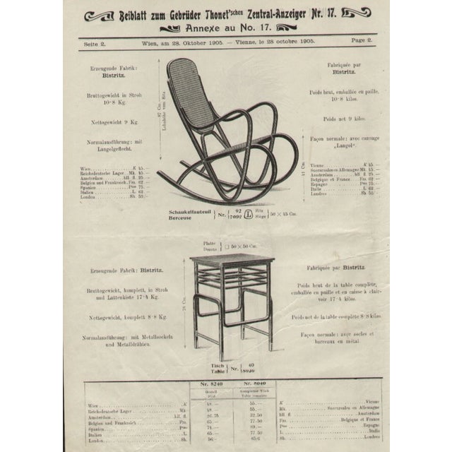 Thonet Small Antique Art Nouveau Table by Marcel Kammerer for Thonet, 1905 For Sale - Image 4 of 18
