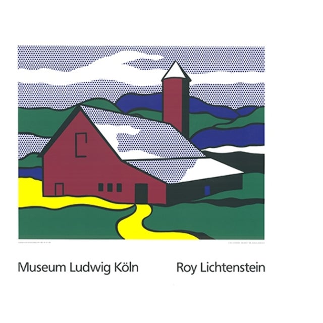 After Roy Lichtenstein, Red Barn II, Print For Sale