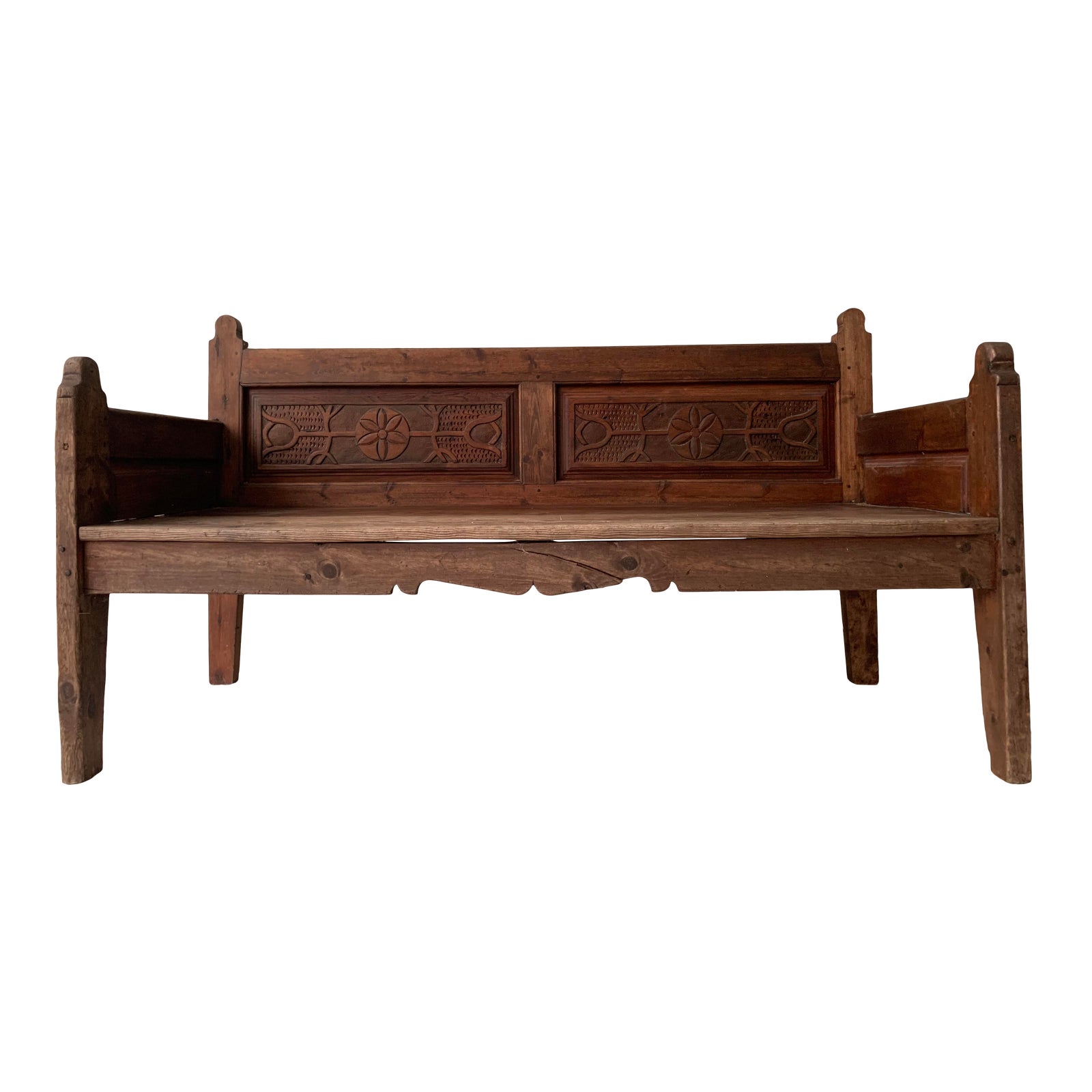 Hand Carved Bench Imported From Spain Chairish