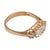 Vintage Gia 1.00 Carat Diamond 14k Yellow Gold East West Ring, Size 7 For Sale - Image 4 of 6