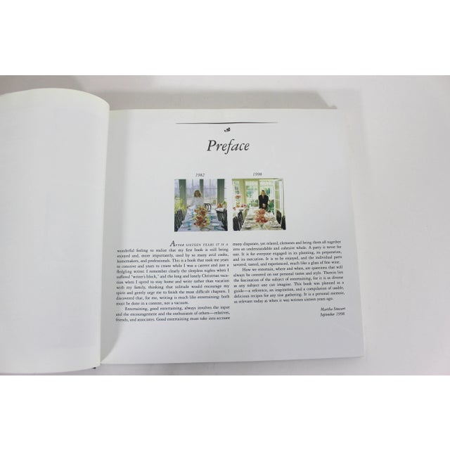 1998 Martha Stewart Entertaining Hard Cover Coffee Table Book With Dust Jacket For Sale - Image 6 of 9