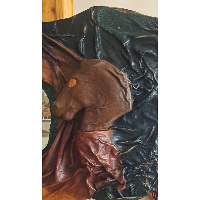 1970s Vintage Glass Mirror Figure Horse, 1970 For Sale - Image 5 of 8