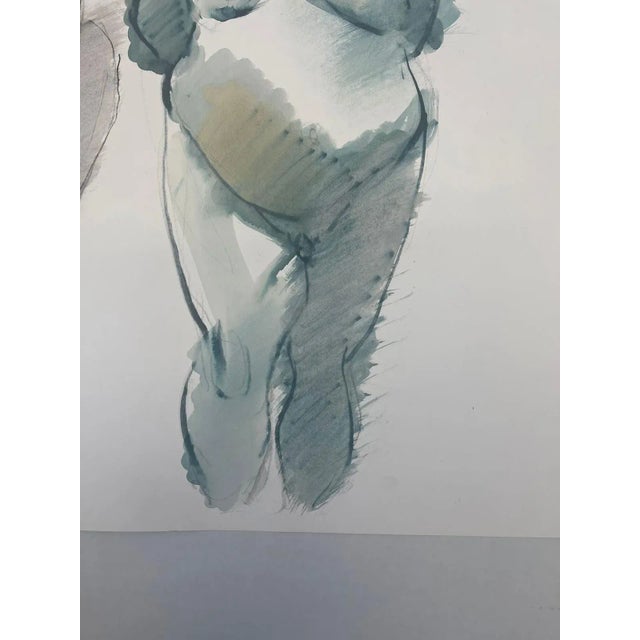 Vintage Signed Abstract Male Nude Portrait Painting For Sale In Seattle - Image 6 of 6