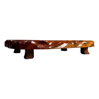 Shōwa Era Low Yakusugi Display Table in Wood, Japan, 1940s For Sale