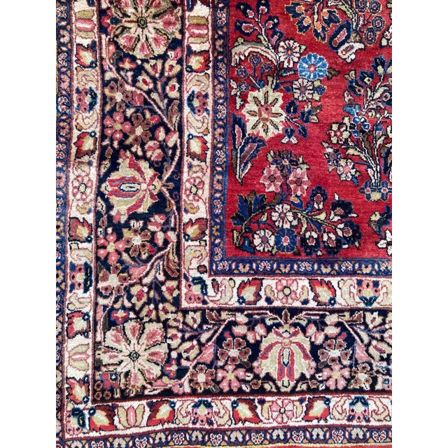 Textile Vintage Sarouk Rug, 1920s For Sale - Image 7 of 18