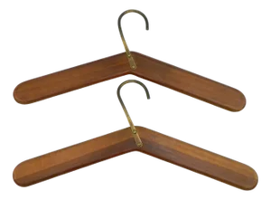 Vintage Clothes Hangers in Walnut by Carl Auböck for Werkstätte Carl Auböck, Set of 2